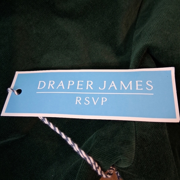 Draper James RSVP Dark Green Corduroy Button Shirt Dress Size XXL NWT - Picture 7 of 13